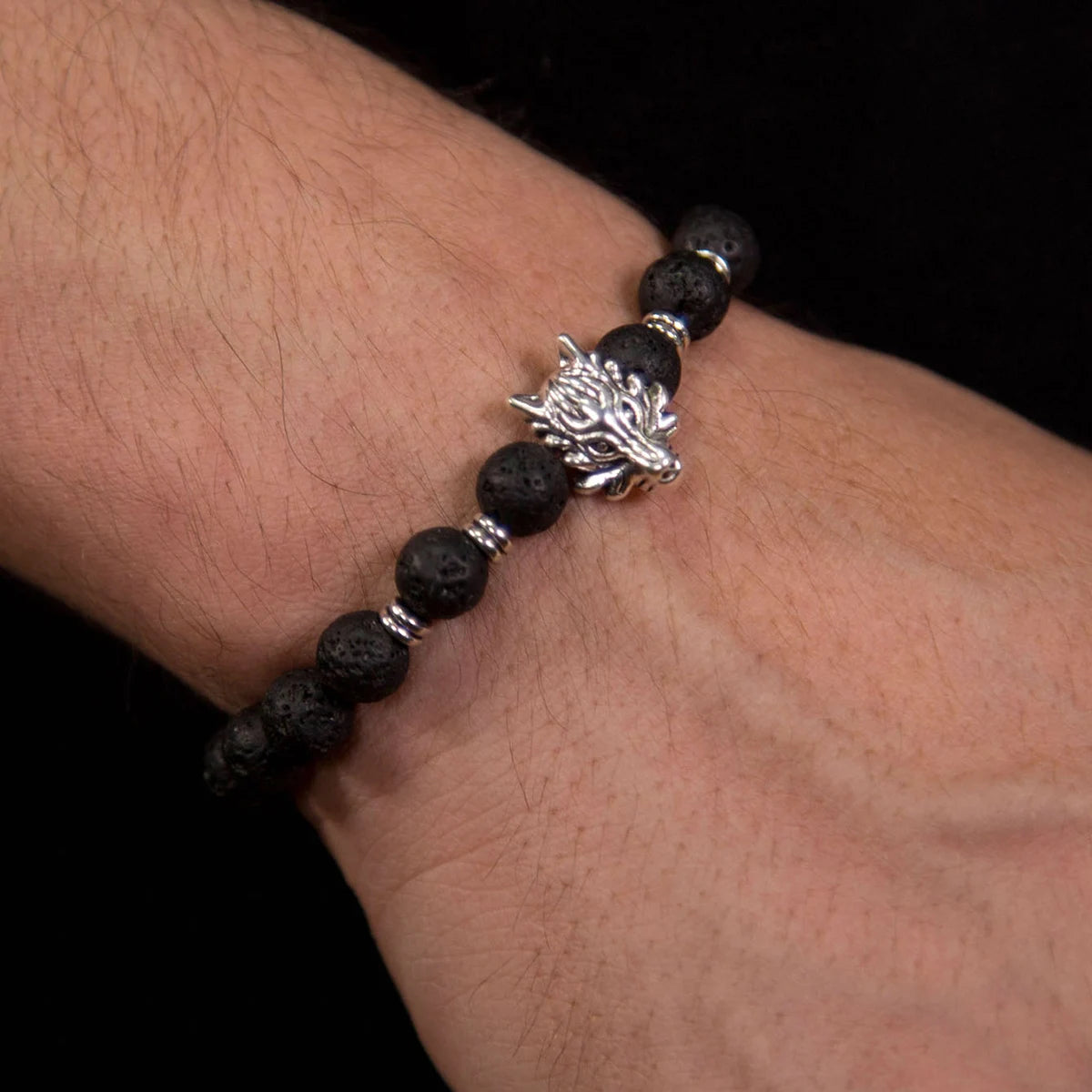 Volcanic Stone Men’s Bracelet Set