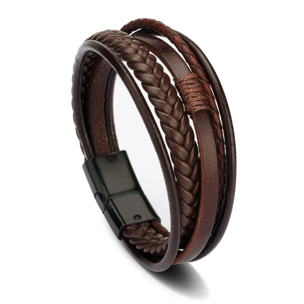 Men’s Braided Leather Bracelet