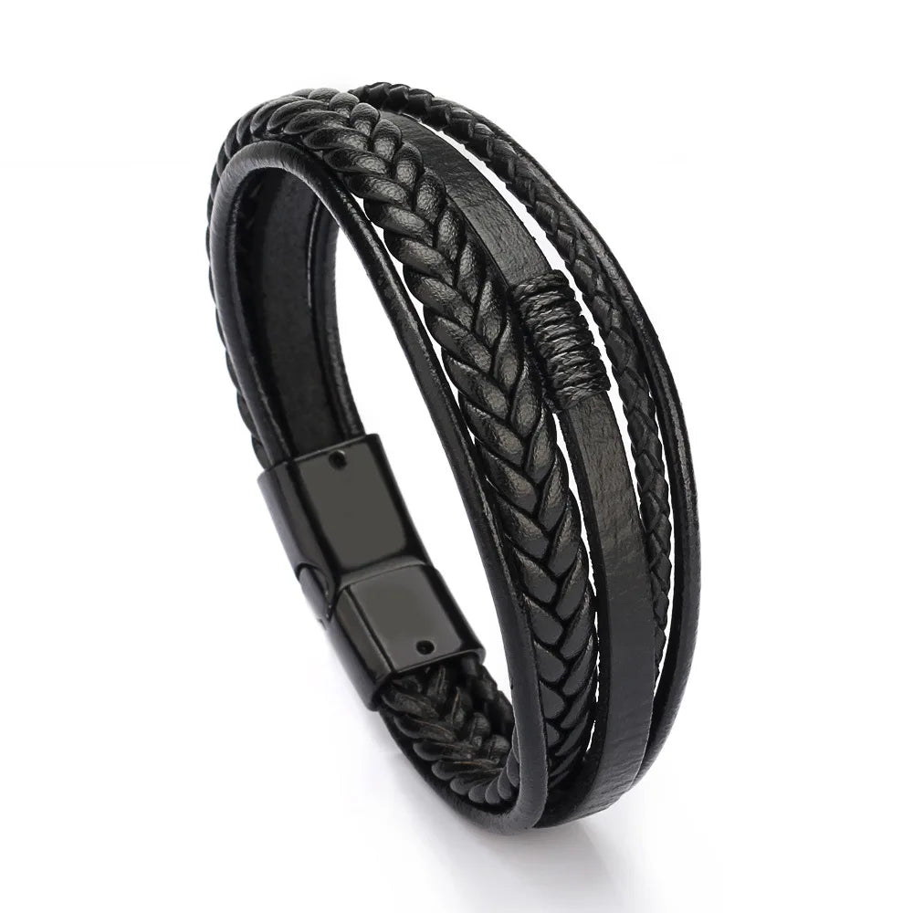 Men’s Braided Leather Bracelet