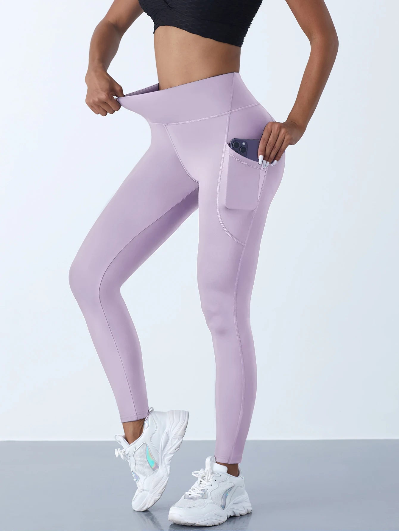 High Waist Leggings with Pockets – Women’s Stretch Yoga & Fitness Pants