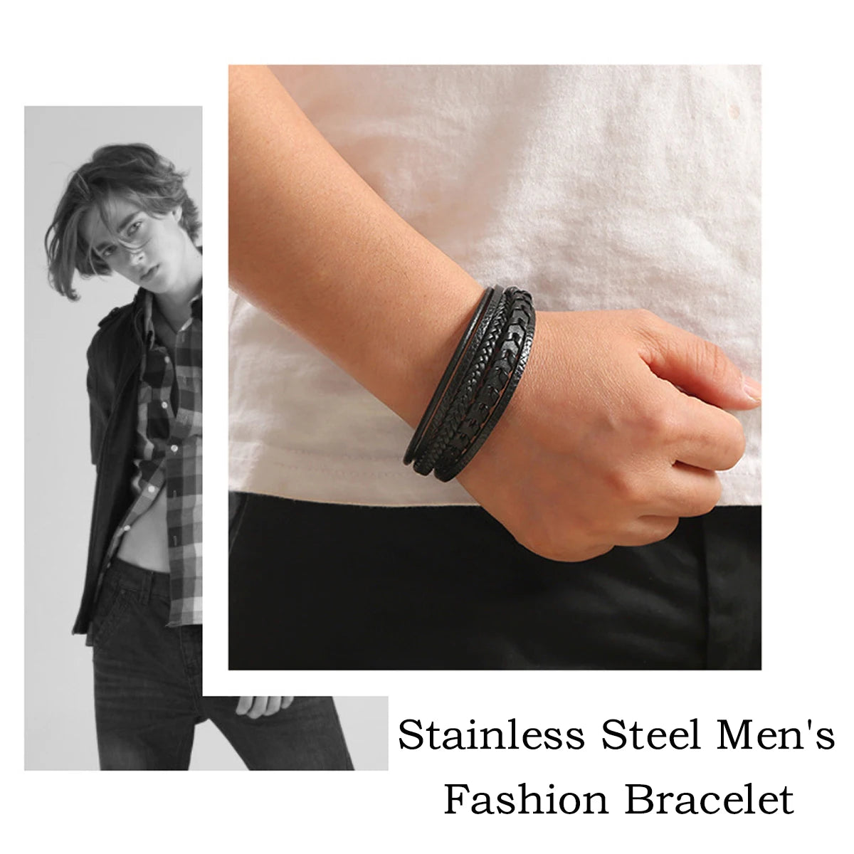 Vintage Leather Rope Bracelet