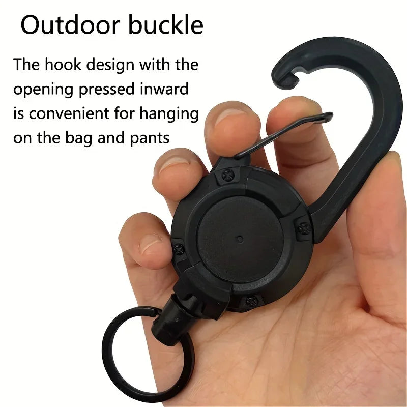 Retractable Carabiner Keychain Clip