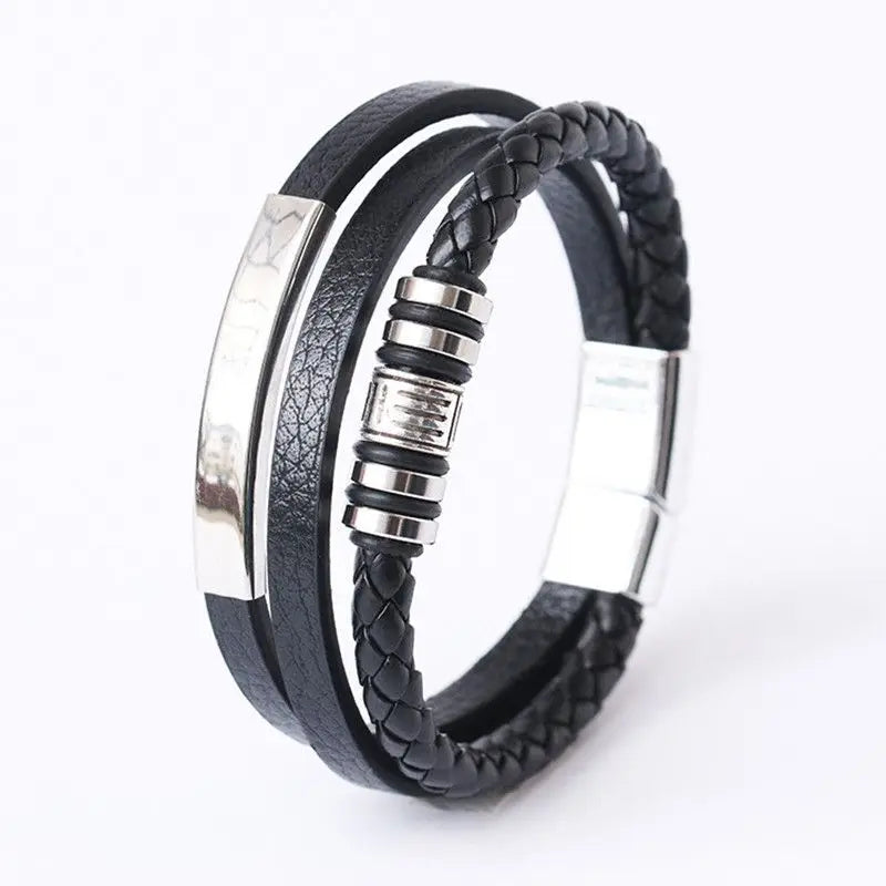 Men’s Braided Leather Bracelet