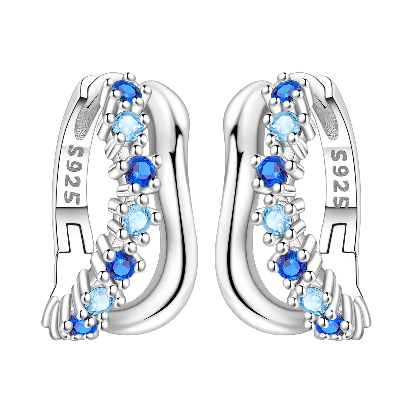 Elegant Sterling Silver Hoops