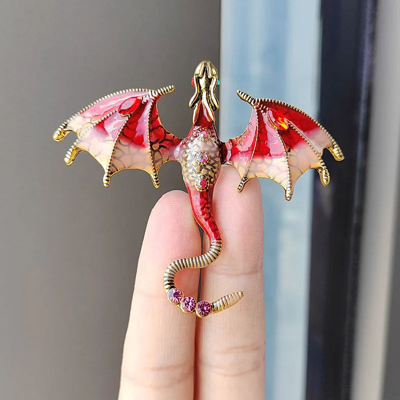 Enchanted Dragon Brooch Pin