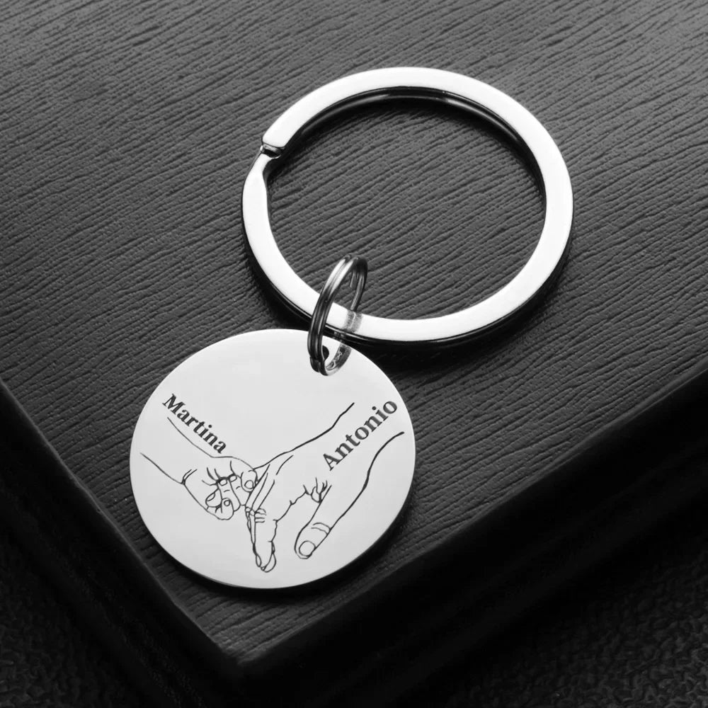 Custom Name Family Keychain