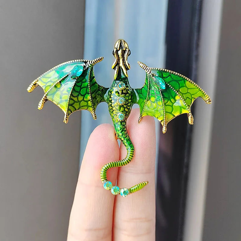 Enchanted Dragon Brooch Pin