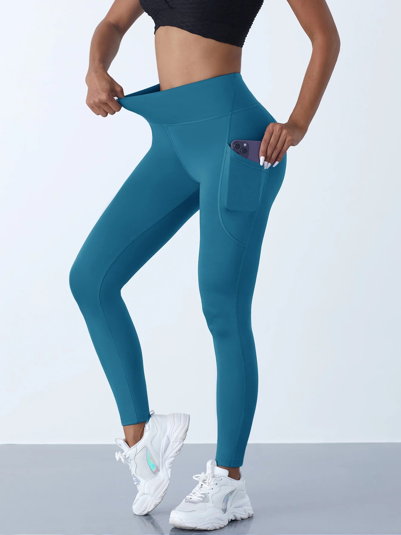 High Waist Leggings with Pockets – Women’s Stretch Yoga & Fitness Pants