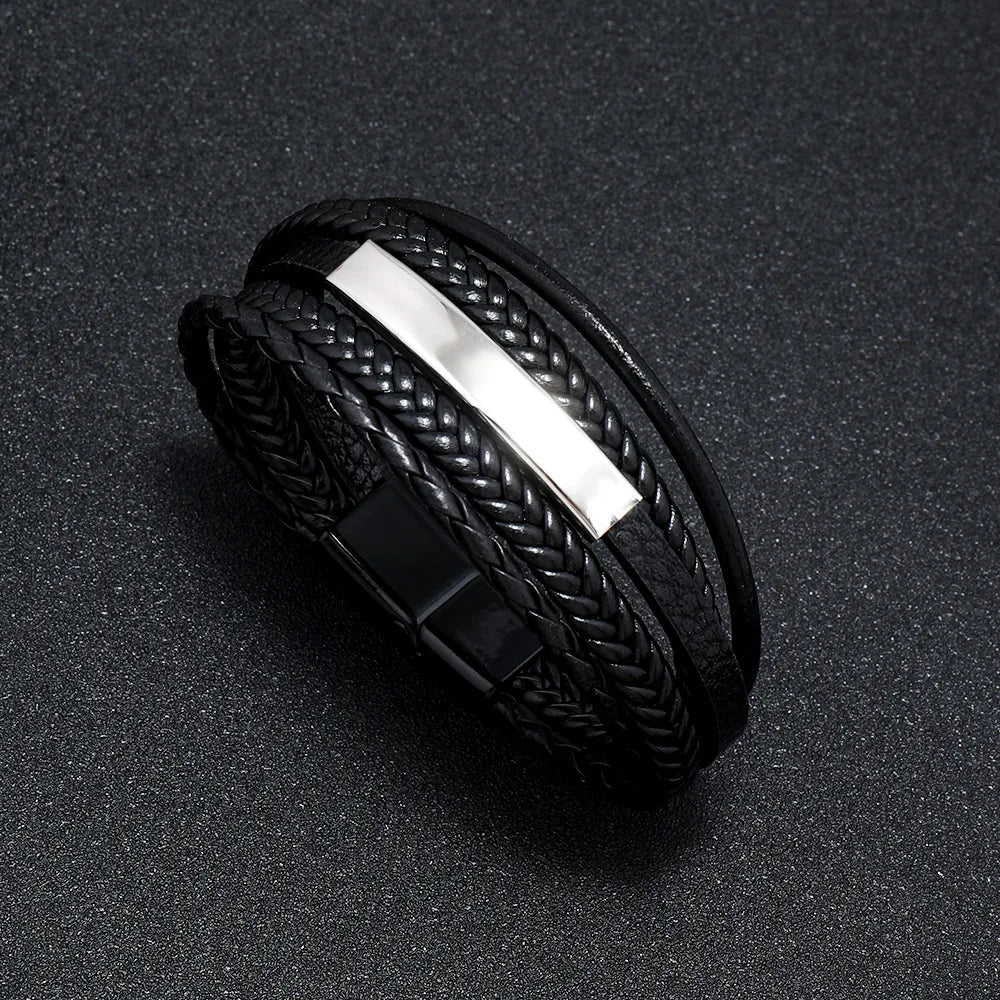 Men’s Braided Leather Bracelet