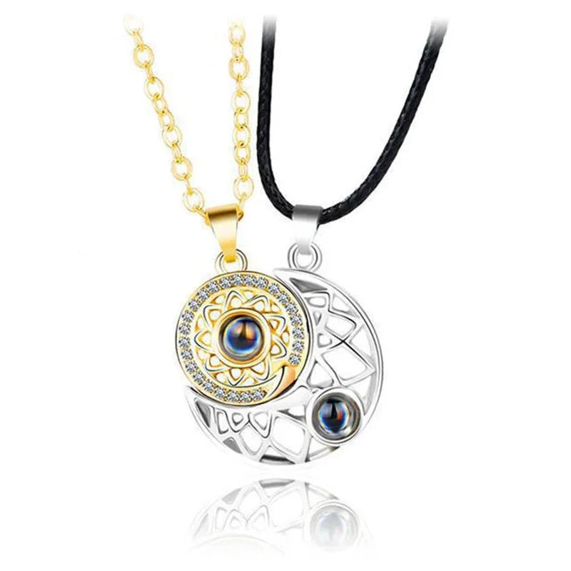 Magnetic Heartbeat Couple Necklace