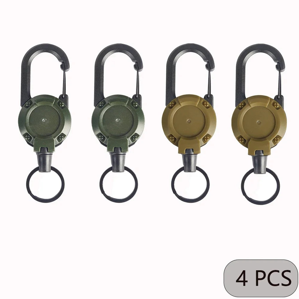 Retractable Carabiner Keychain Clip