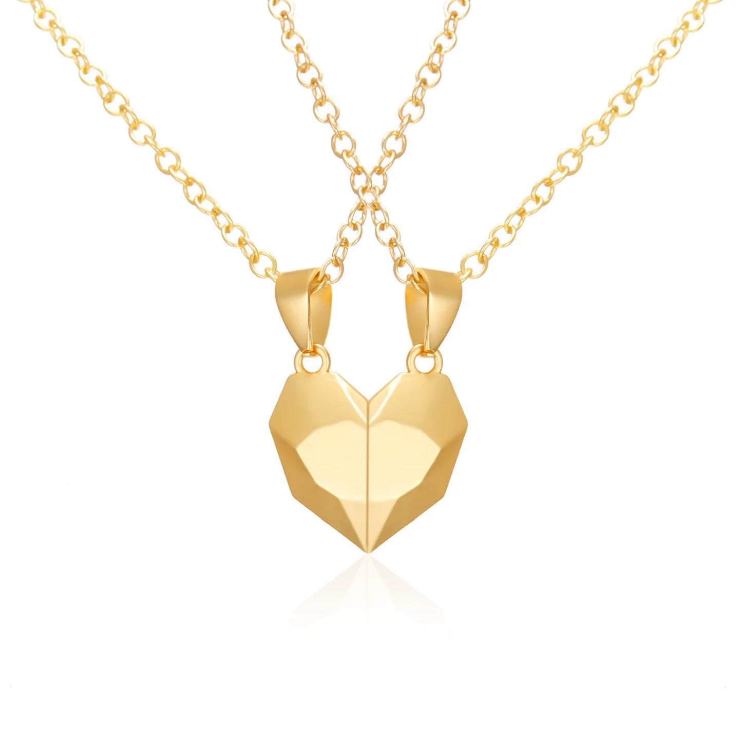 Magnetic Heartbeat Couple Necklace