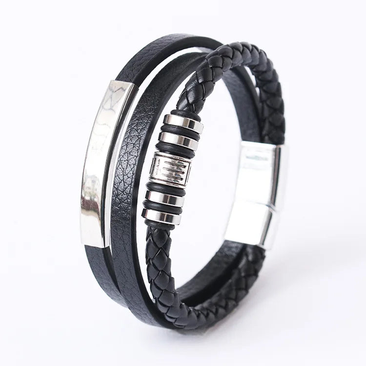 Men’s Braided Leather Bracelet