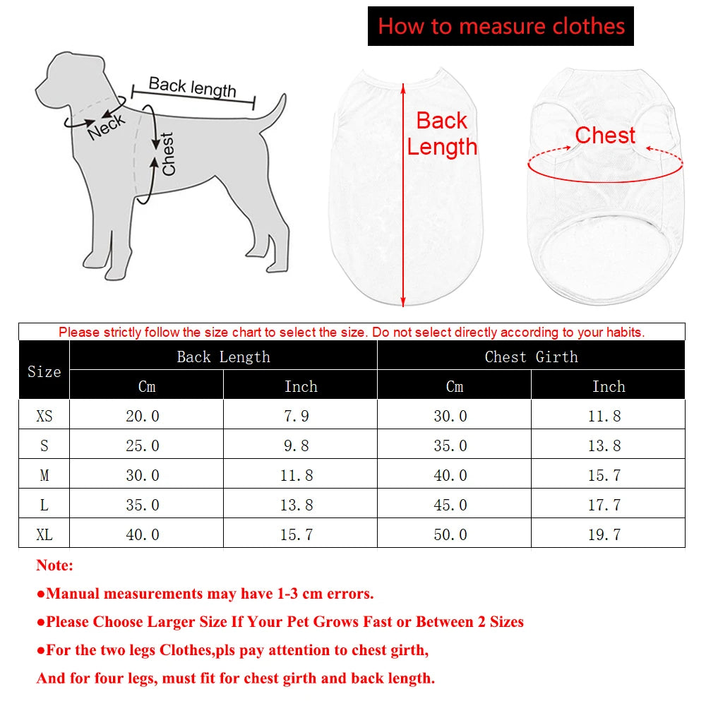 Rainbow Print Summer Dog Shirt – Breathable Vest for Small & Medium Pets (XS–XL)