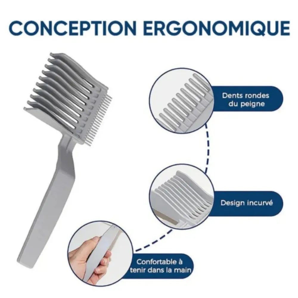 Curved Heat-Resistant Barber Comb