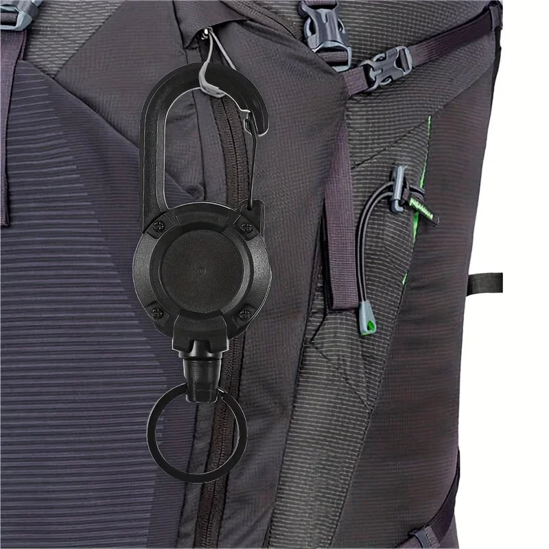 Retractable Carabiner Keychain Clip