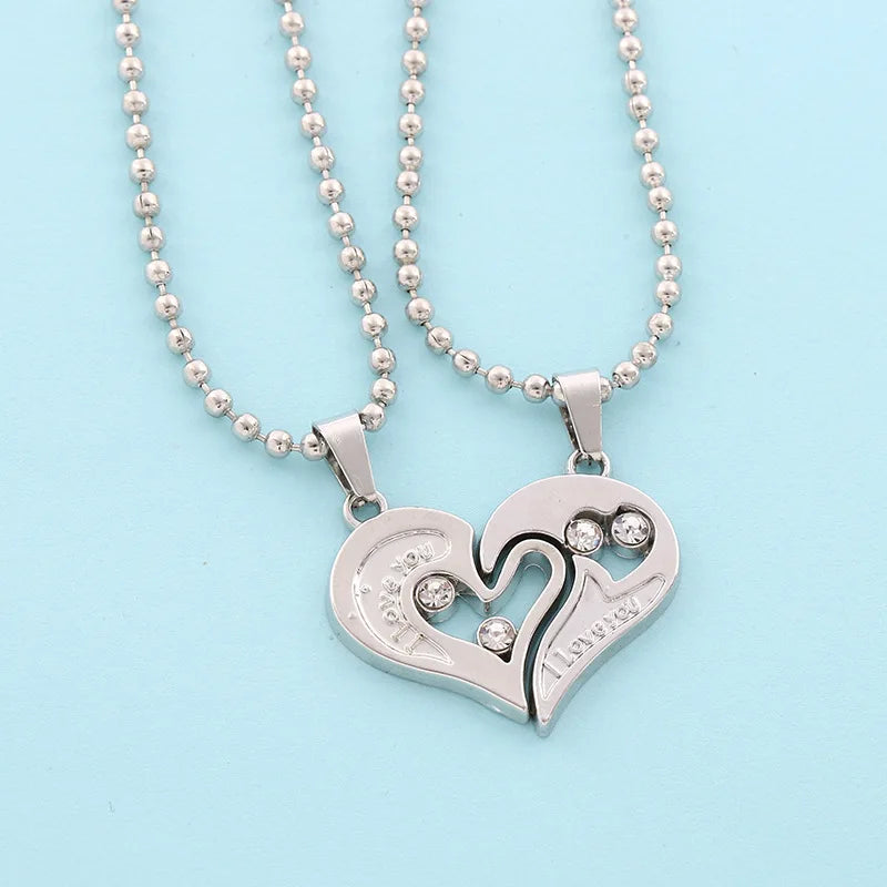 Magnetic Heartbeat Couple Necklace