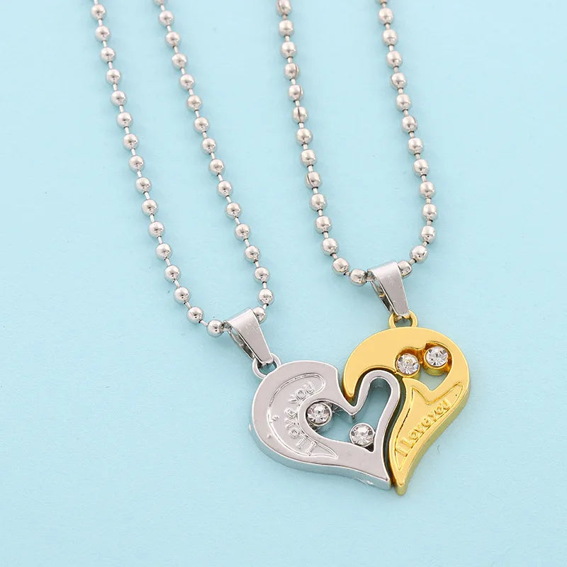 Magnetic Heartbeat Couple Necklace
