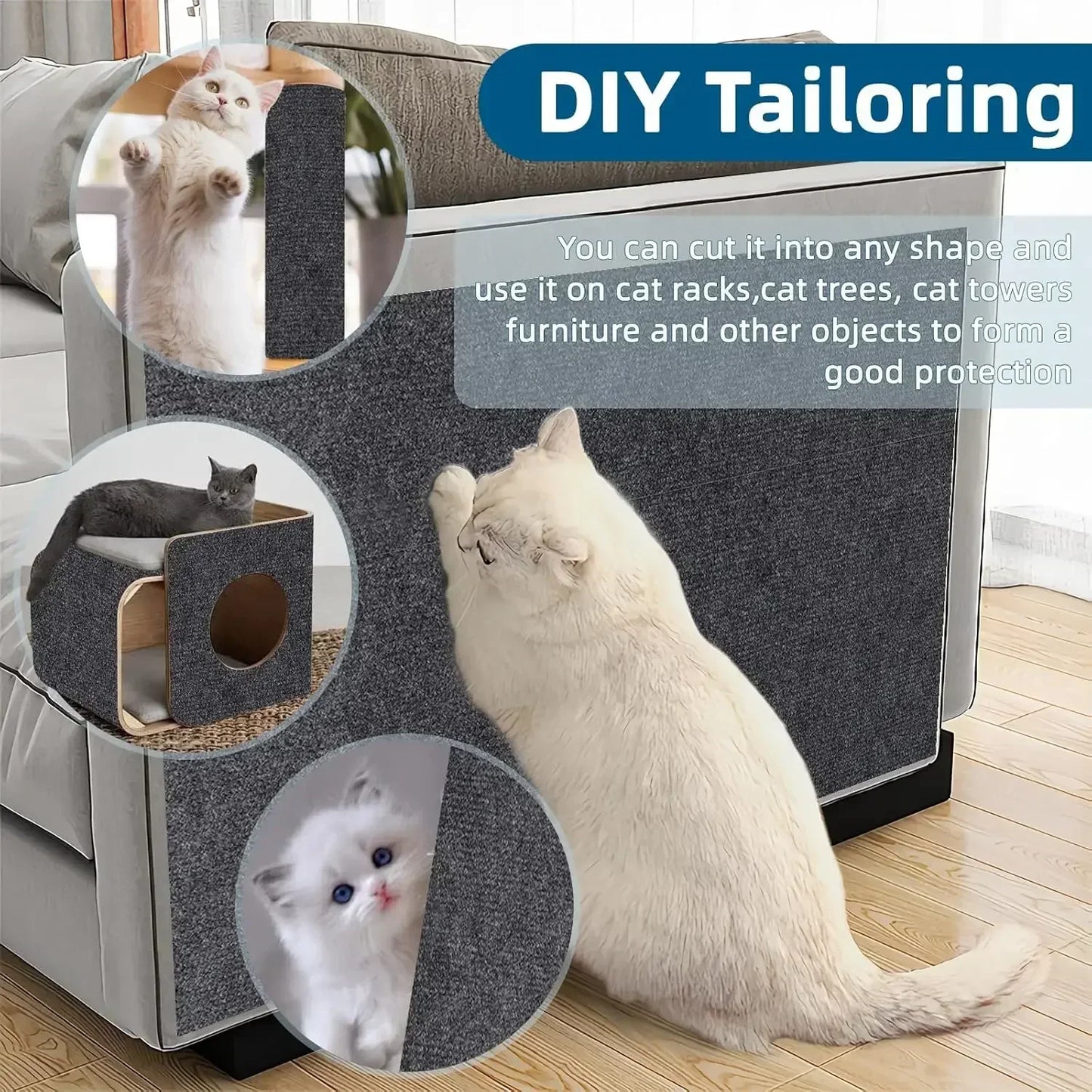 Trimmable Cat Scratch Mat