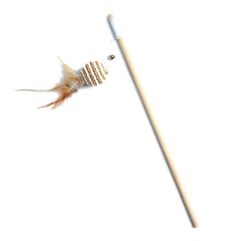 Interactive Feather Cat Wand