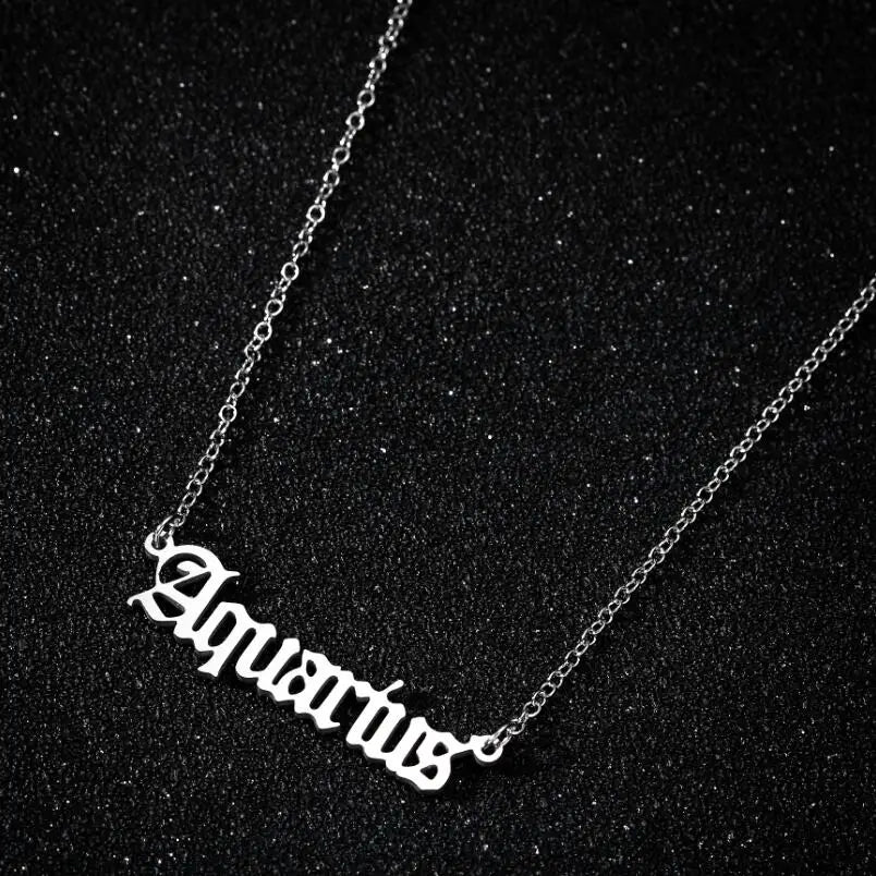 Personalized Jewelry Zodiac Sign Astrology Necklace