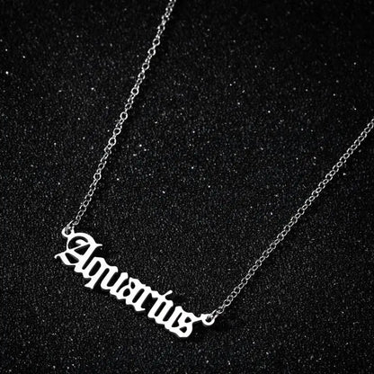 Personalized Jewelry Zodiac Sign Astrology Necklace