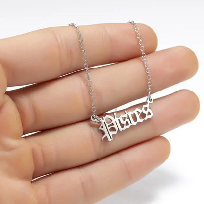 Personalized Jewelry Zodiac Sign Astrology Necklace