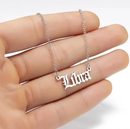 Personalized Jewelry Zodiac Sign Astrology Necklace