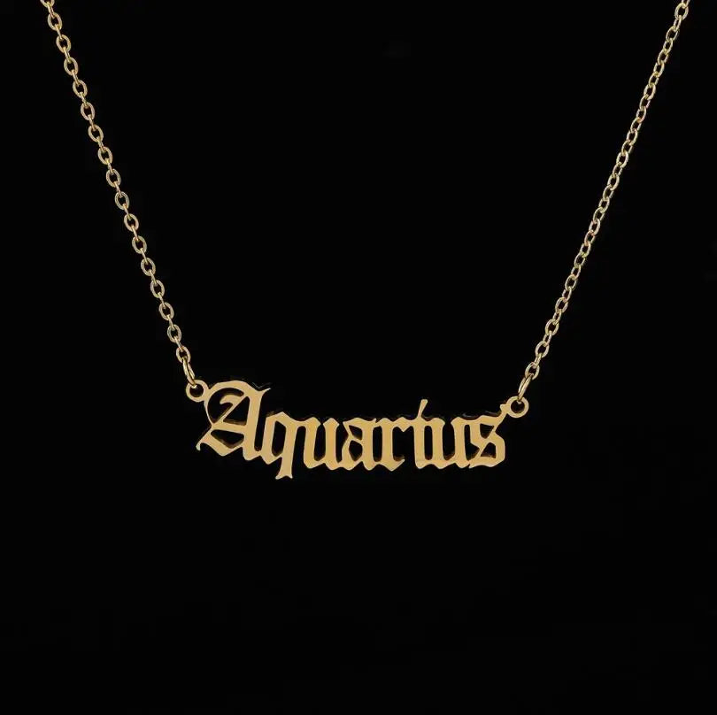 Personalized Jewelry Zodiac Sign Astrology Necklace