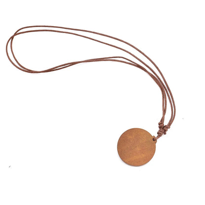 Zodiac Sign Constellation Glass Dome Vintage Wood Pendant Necklace