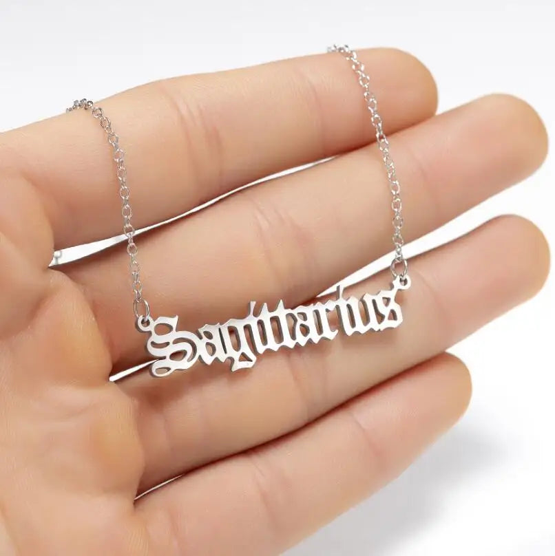 Personalized Jewelry Zodiac Sign Astrology Necklace