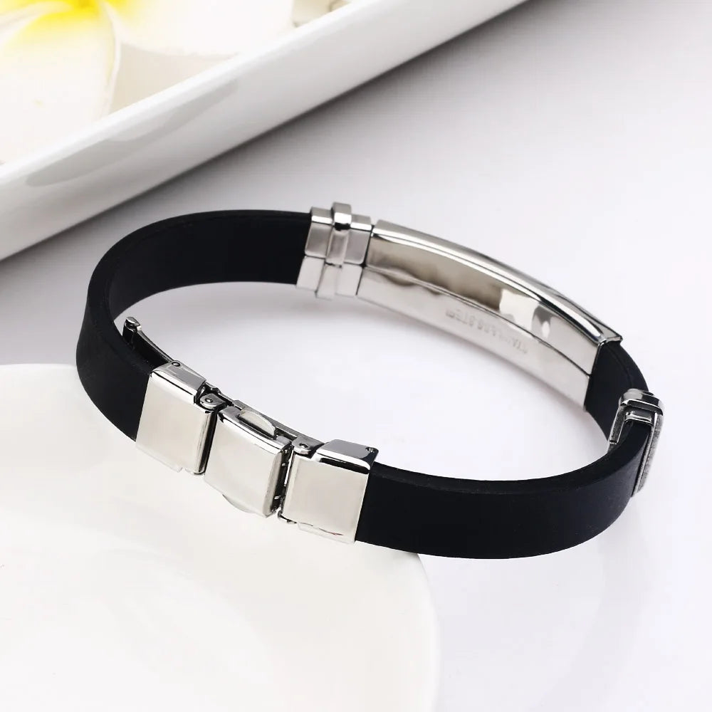 Constellations Sign Rubber Personalized Zodiac Sign Cuff Bracelets