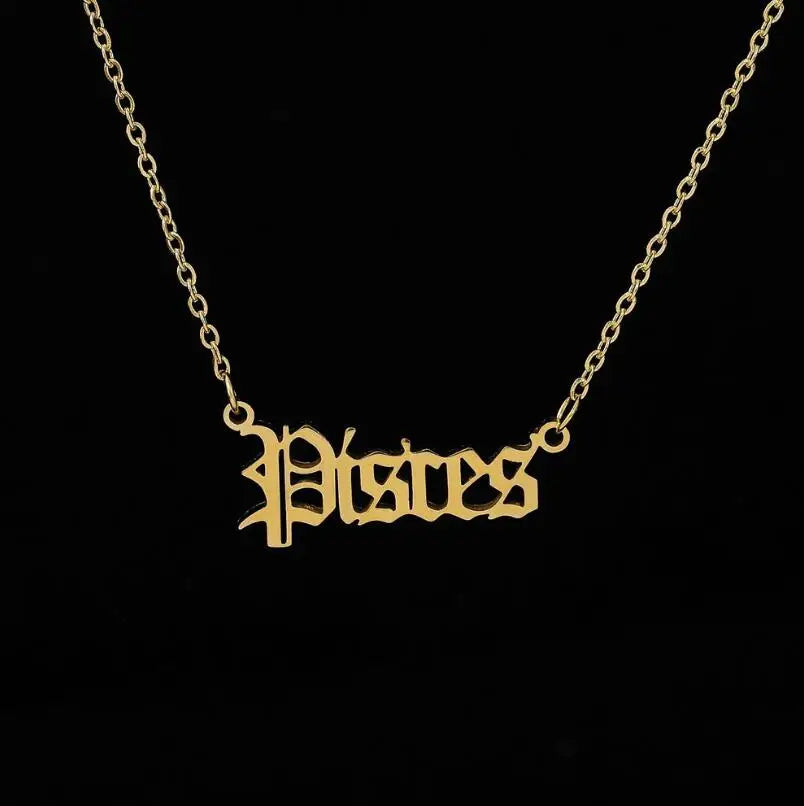 Personalized Jewelry Zodiac Sign Astrology Necklace