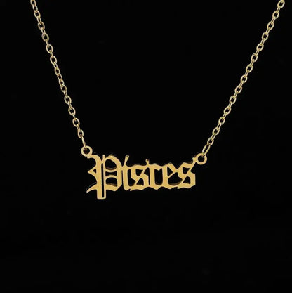 Personalized Jewelry Zodiac Sign Astrology Necklace