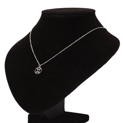 Zodiac Pendant Stainless Steel Necklace