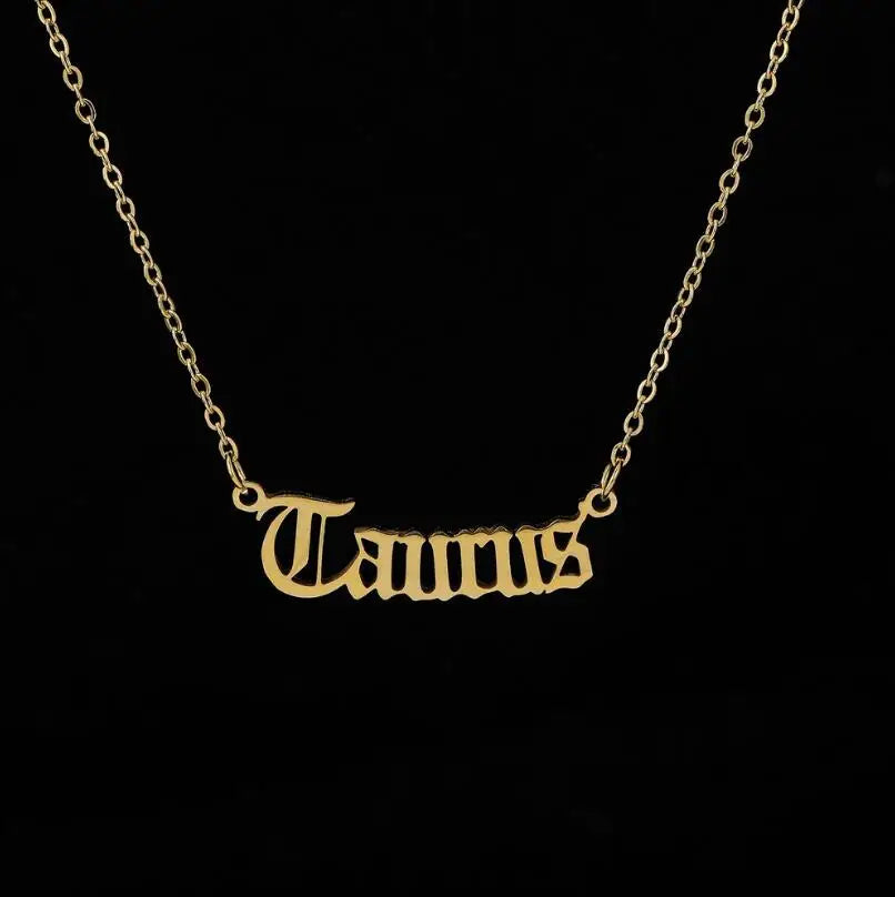 Personalized Jewelry Zodiac Sign Astrology Necklace