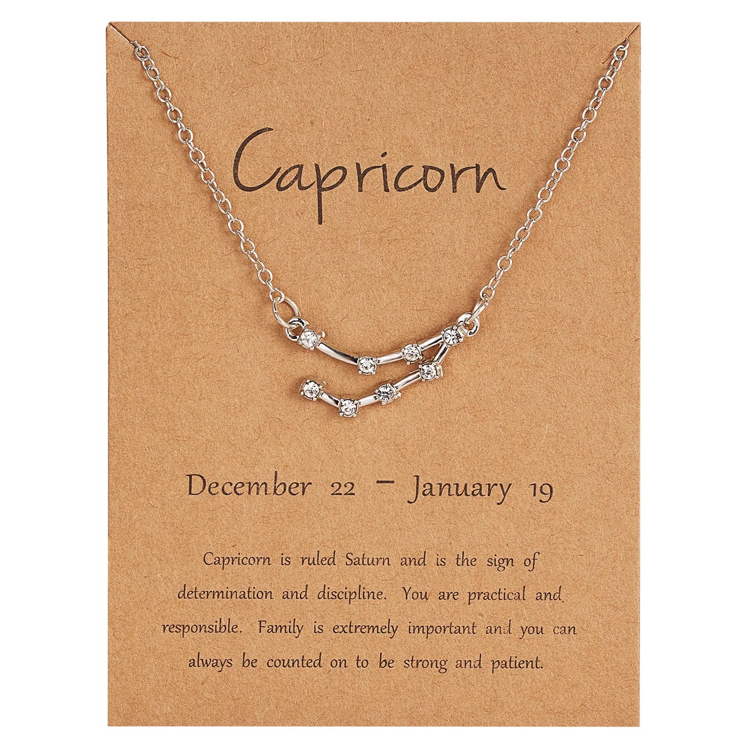Zodiac Sign Constellation Pendant Choker Charm Necklace