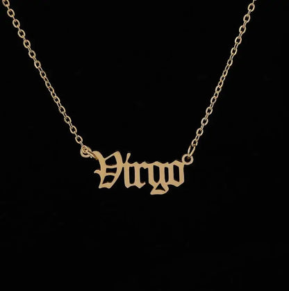 Personalized Jewelry Zodiac Sign Astrology Necklace