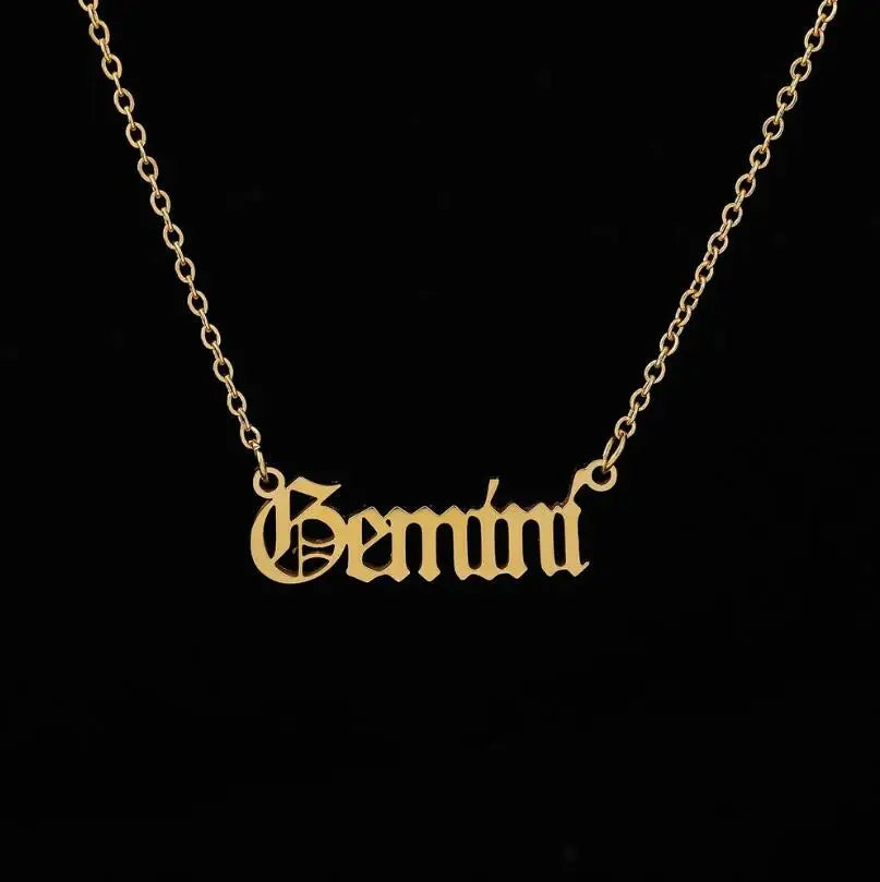 Personalized Jewelry Zodiac Sign Astrology Necklace