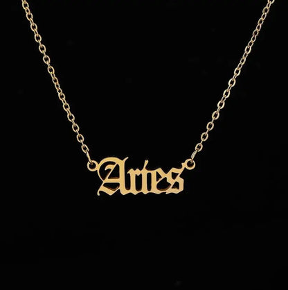 Personalized Jewelry Zodiac Sign Astrology Necklace