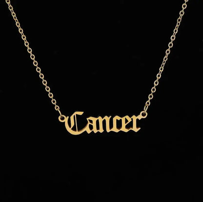 Personalized Jewelry Zodiac Sign Astrology Necklace