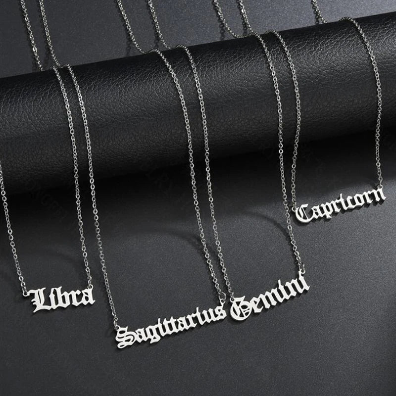 Personalized Jewelry Zodiac Sign Astrology Necklace