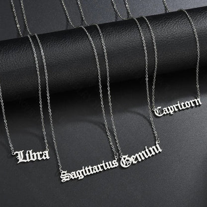 Personalized Jewelry Zodiac Sign Astrology Necklace