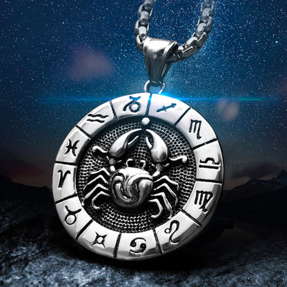 Constellation Zodiac Sign Pendant Necklace