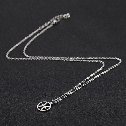Zodiac Pendant Stainless Steel Necklace