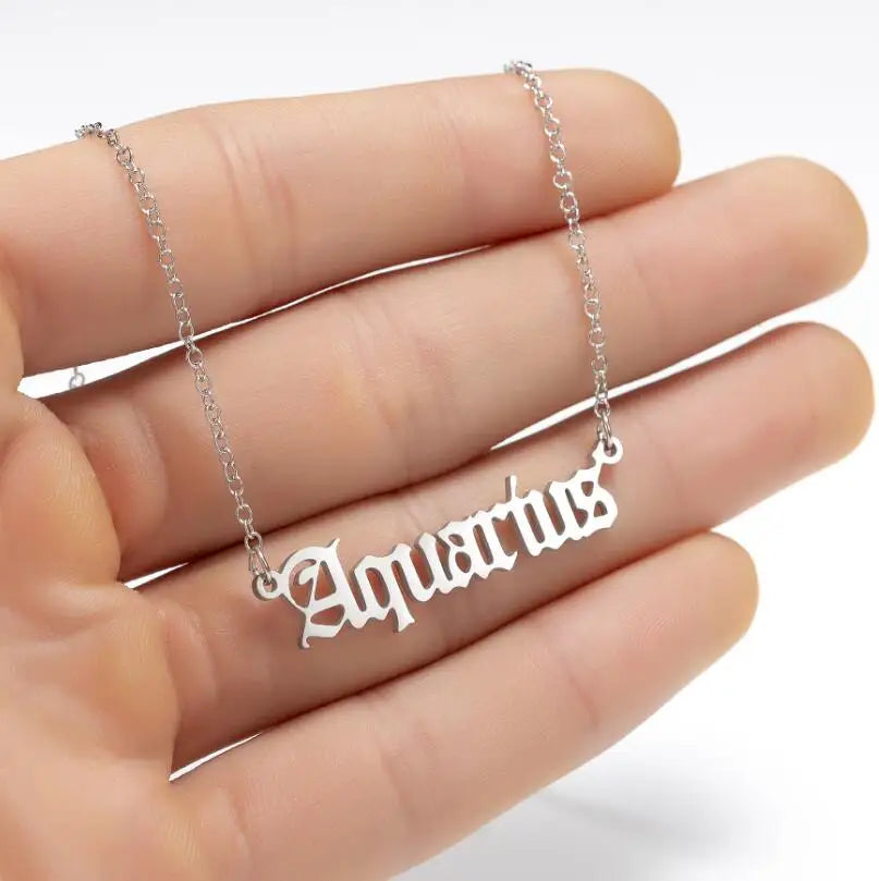Personalized Jewelry Zodiac Sign Astrology Necklace