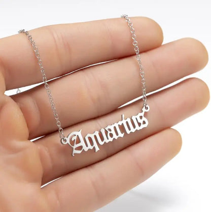 Personalized Jewelry Zodiac Sign Astrology Necklace