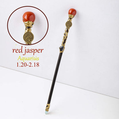 1PC Zodiac Constellation Crystal Scepter Magic Fairy Stick
