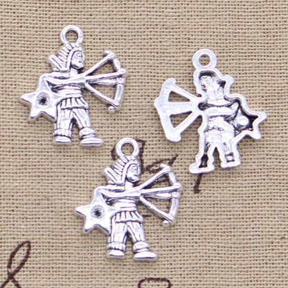 Zodiac Charm DIY Antique Pendant
