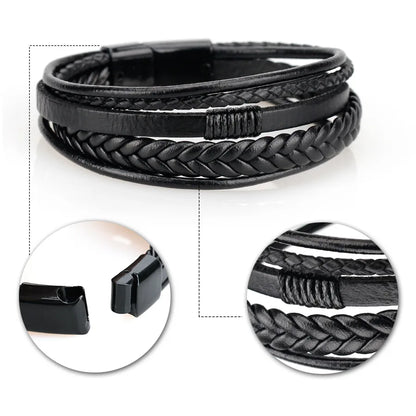 Men’s Braided Leather Bracelet